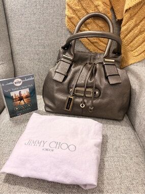 Jimmy Choo Ramona shoulder bag - Metallic Bronze Leather